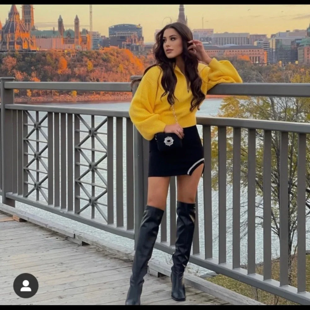 New Zara Jewel Trim Short Mini Skirt 7563/274 Small Extra Large XL XXL Blogger’s - Picture 4 of 9